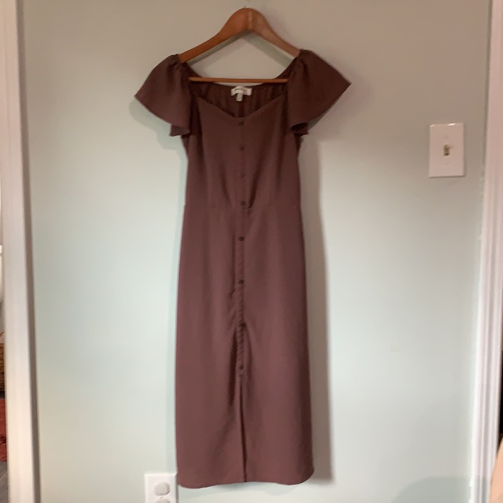 Mauve midi dress - Picture 2 of 3